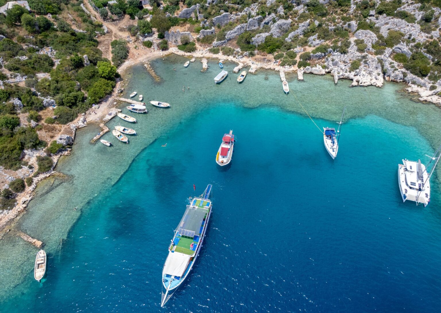 Bodrum Orak Insel Bootstour: Schwimmen in türkisfarbenen Buchten