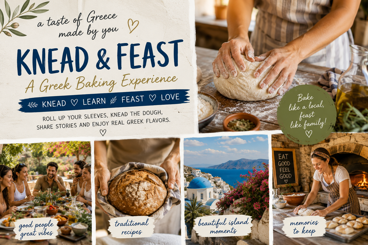Knead & Feast: A Greek Baking Experience